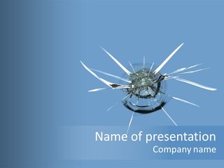 Rock Chip In Windshield PowerPoint Template