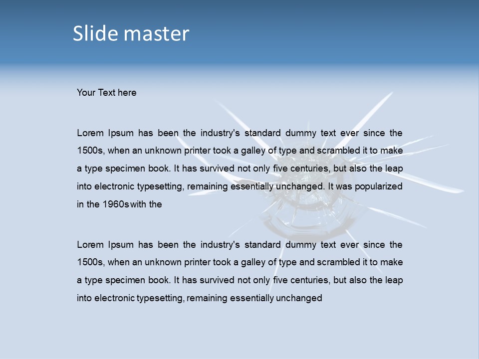 Rock Chip In Windshield PowerPoint Template