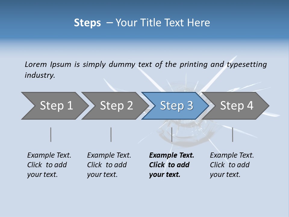 Rock Chip In Windshield PowerPoint Template