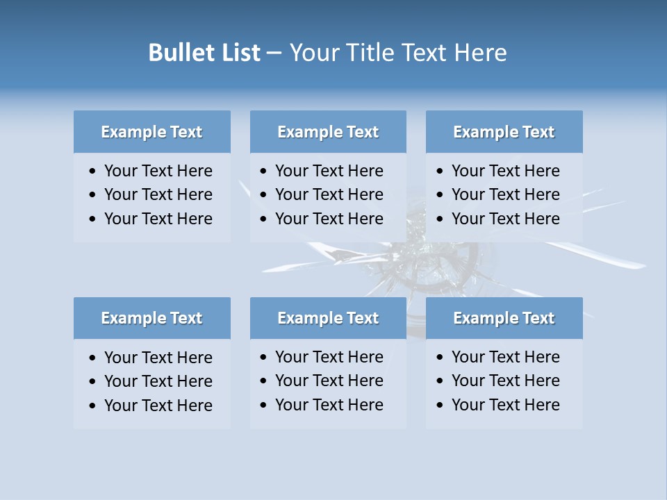 Rock Chip In Windshield PowerPoint Template