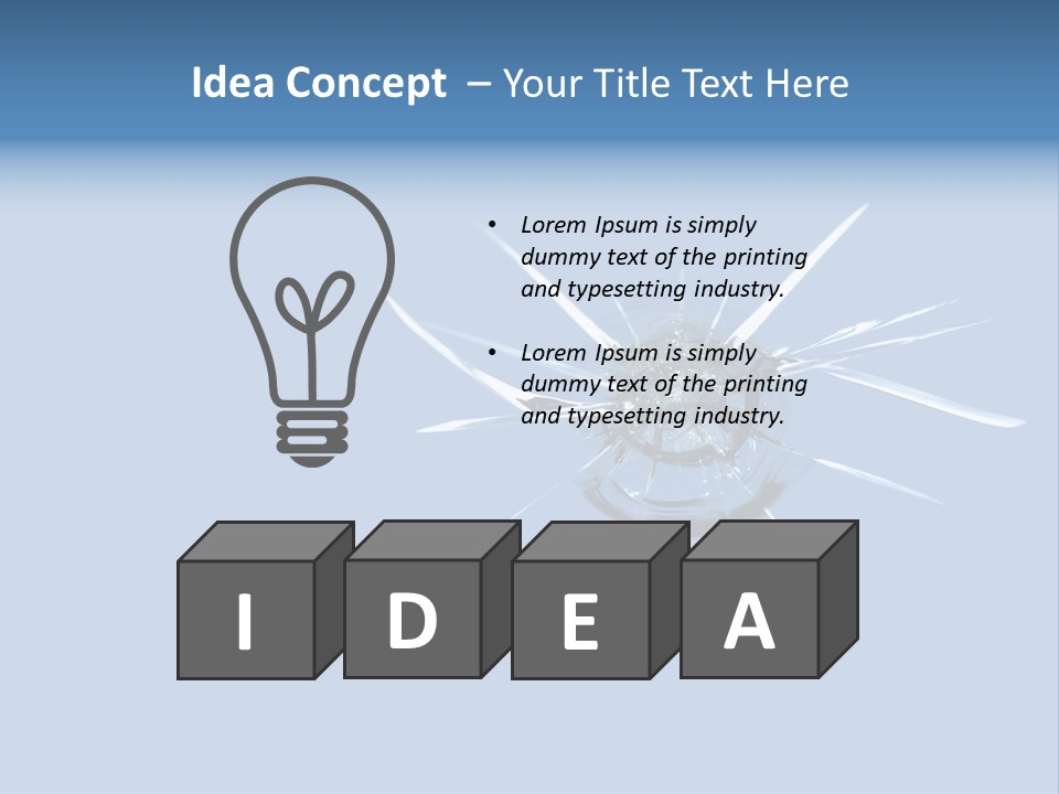 Rock Chip In Windshield PowerPoint Template