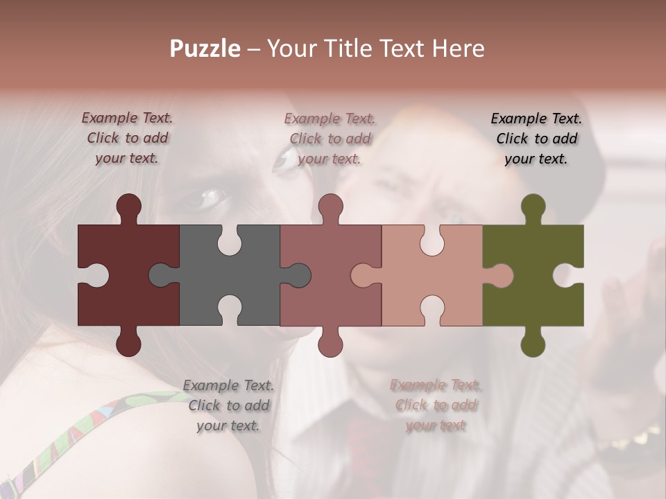 Young Woman Making Rude Gesture On A Bad Date PowerPoint Template