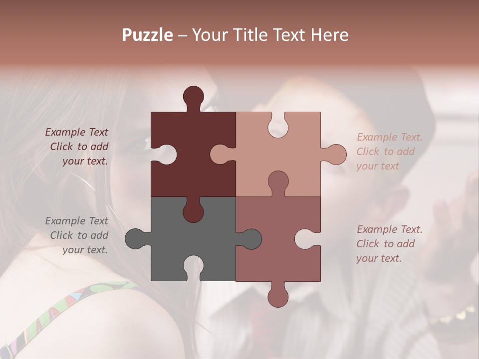 Young Woman Making Rude Gesture On A Bad Date PowerPoint Template