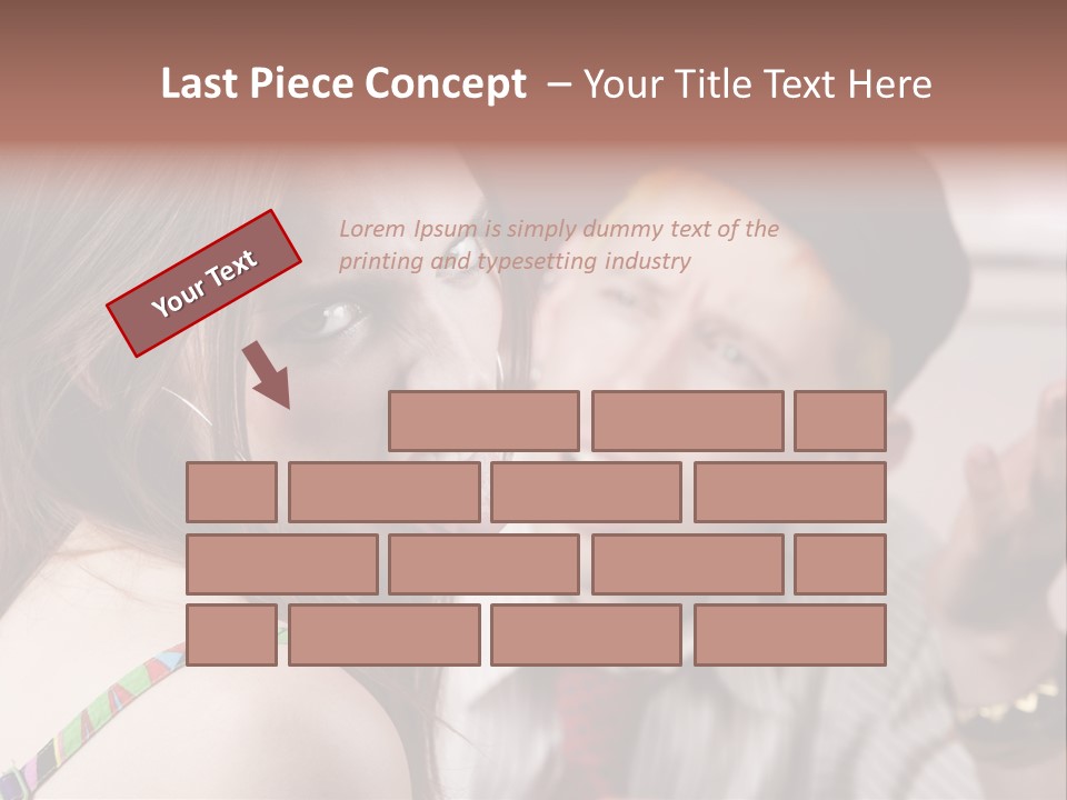 Young Woman Making Rude Gesture On A Bad Date PowerPoint Template