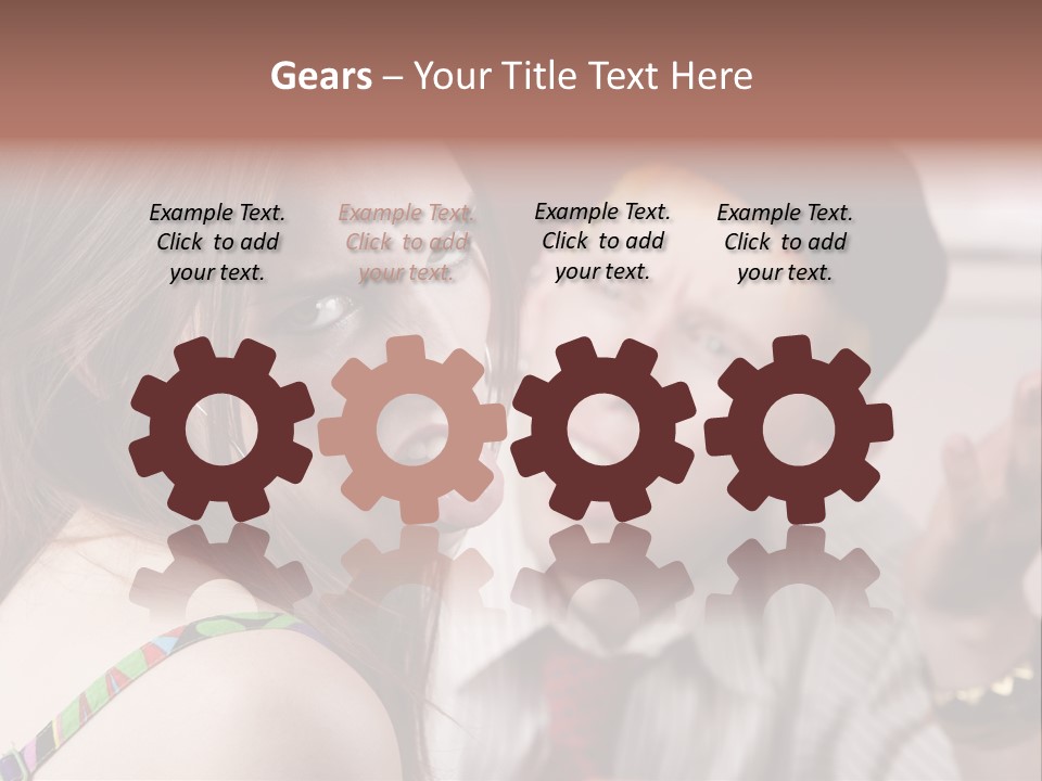 Young Woman Making Rude Gesture On A Bad Date PowerPoint Template