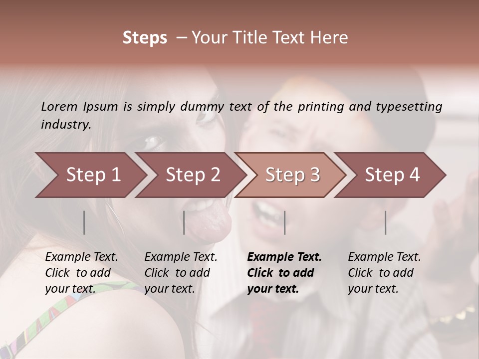 Young Woman Making Rude Gesture On A Bad Date PowerPoint Template