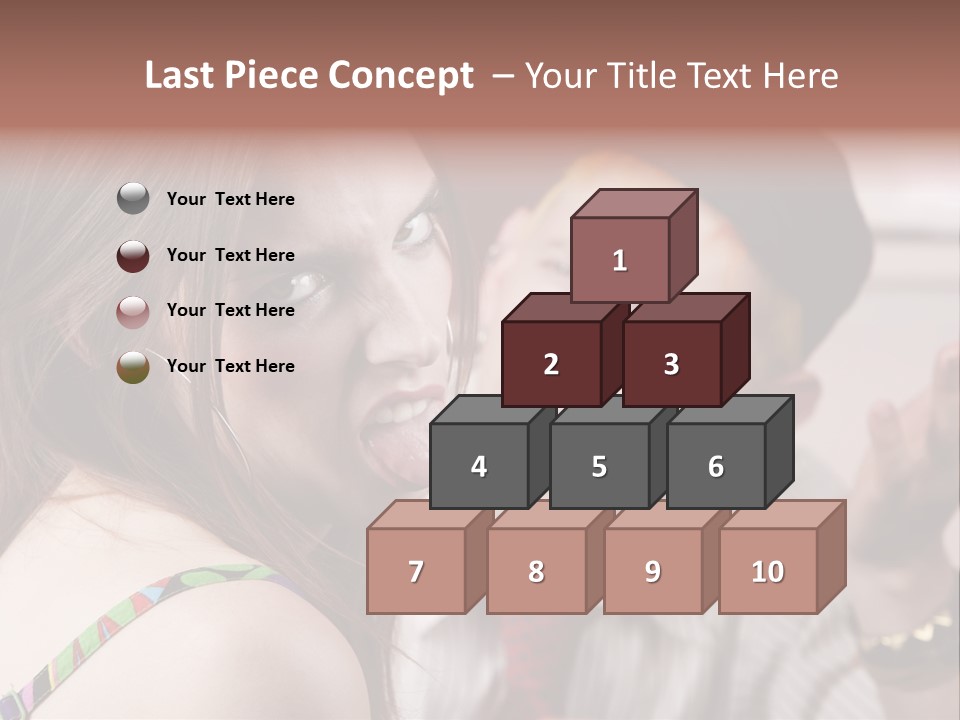 Young Woman Making Rude Gesture On A Bad Date PowerPoint Template