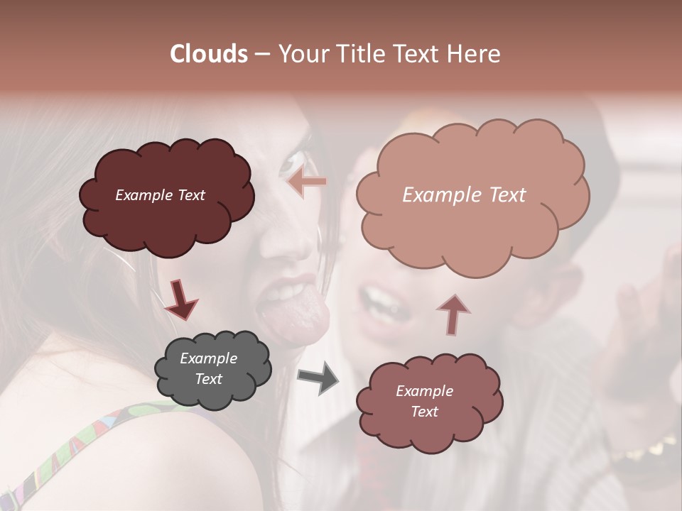 Young Woman Making Rude Gesture On A Bad Date PowerPoint Template