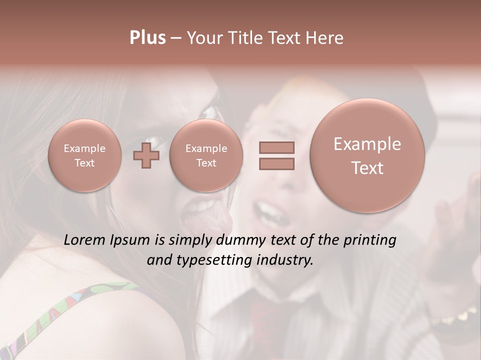 Young Woman Making Rude Gesture On A Bad Date PowerPoint Template