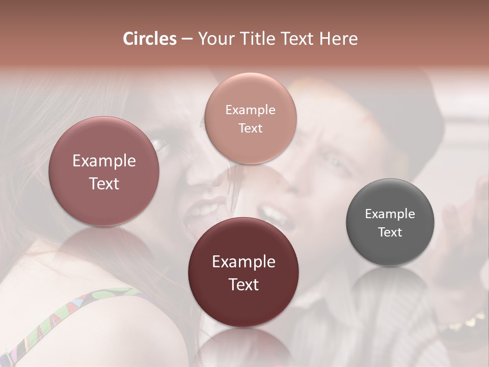 Young Woman Making Rude Gesture On A Bad Date PowerPoint Template