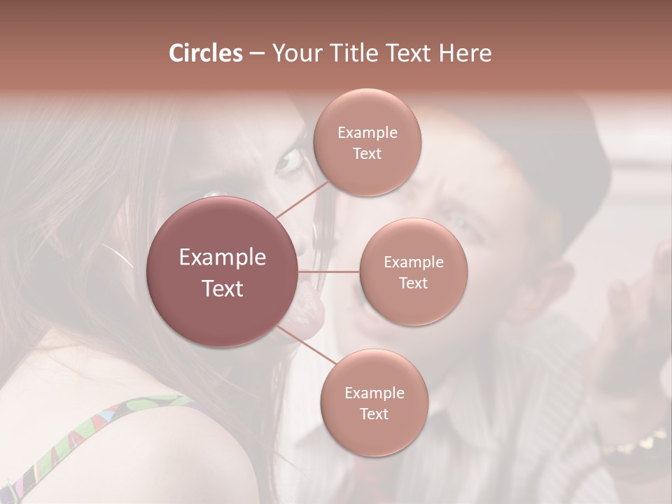 Young Woman Making Rude Gesture On A Bad Date PowerPoint Template