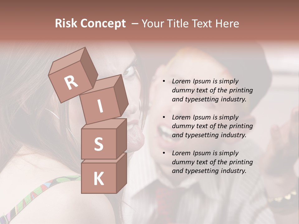 Young Woman Making Rude Gesture On A Bad Date PowerPoint Template