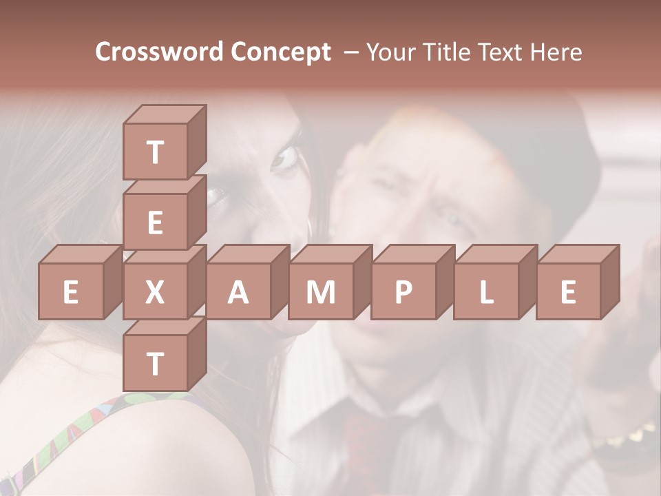 Young Woman Making Rude Gesture On A Bad Date PowerPoint Template