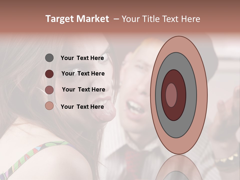 Young Woman Making Rude Gesture On A Bad Date PowerPoint Template