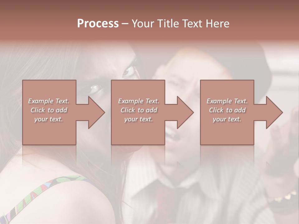 Young Woman Making Rude Gesture On A Bad Date PowerPoint Template