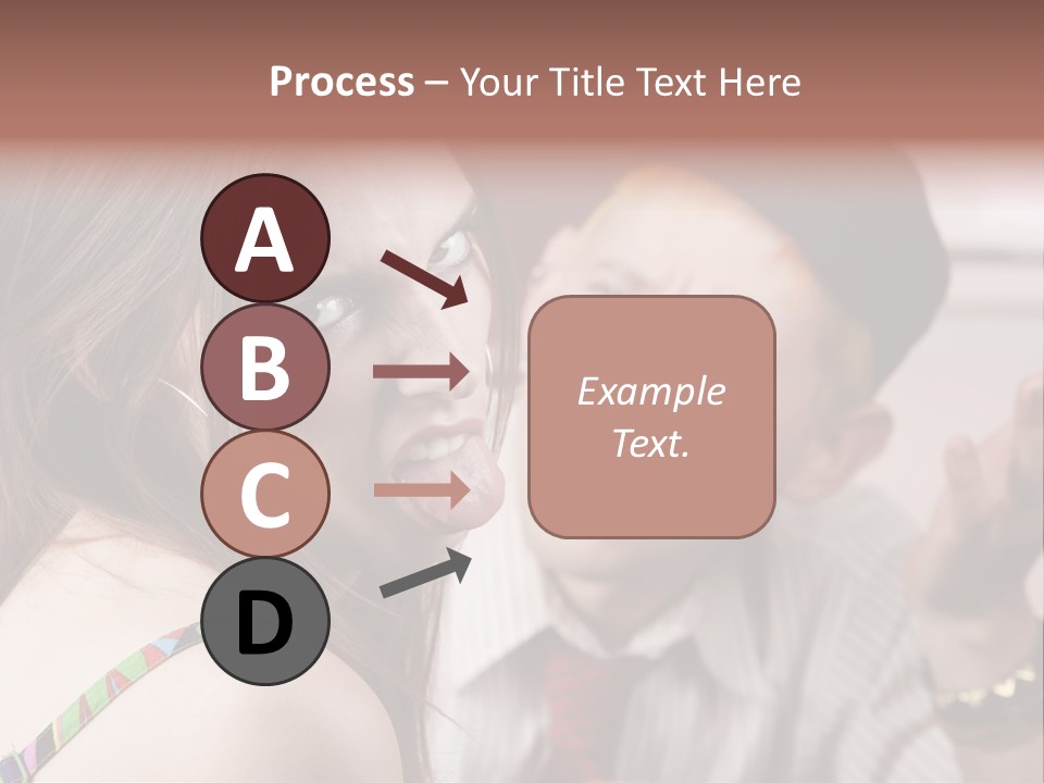 Young Woman Making Rude Gesture On A Bad Date PowerPoint Template