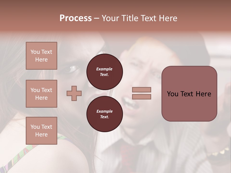 Young Woman Making Rude Gesture On A Bad Date PowerPoint Template