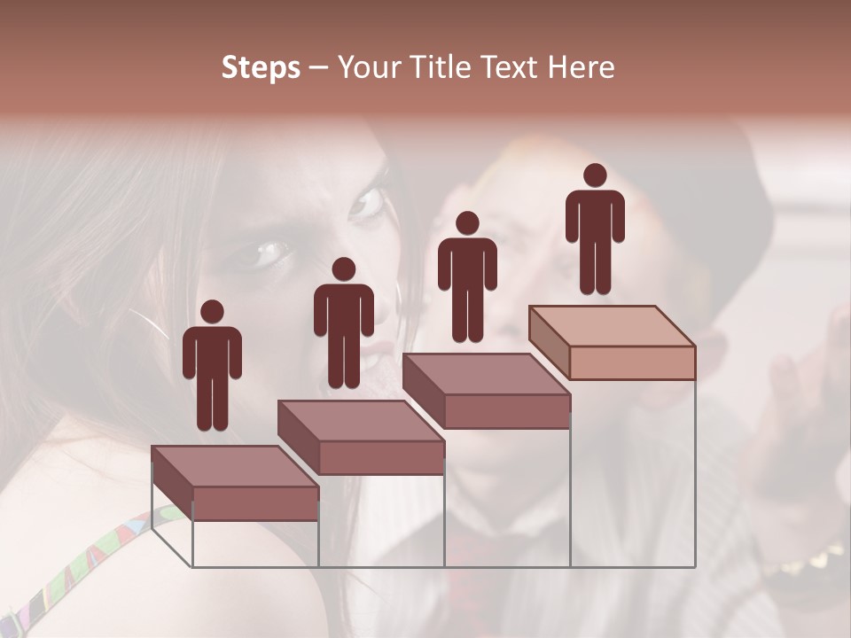 Young Woman Making Rude Gesture On A Bad Date PowerPoint Template