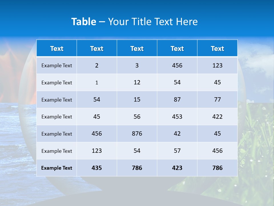 Female Yoga Figure In A Transparent Sphere, Composed Of Four Natural Elements (Water, Fire, Earth, Air) As A Concept For Controlling Emotions And Power Over Nature. PowerPoint Template