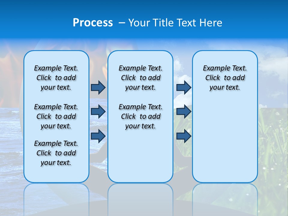 Female Yoga Figure In A Transparent Sphere, Composed Of Four Natural Elements (Water, Fire, Earth, Air) As A Concept For Controlling Emotions And Power Over Nature. PowerPoint Template
