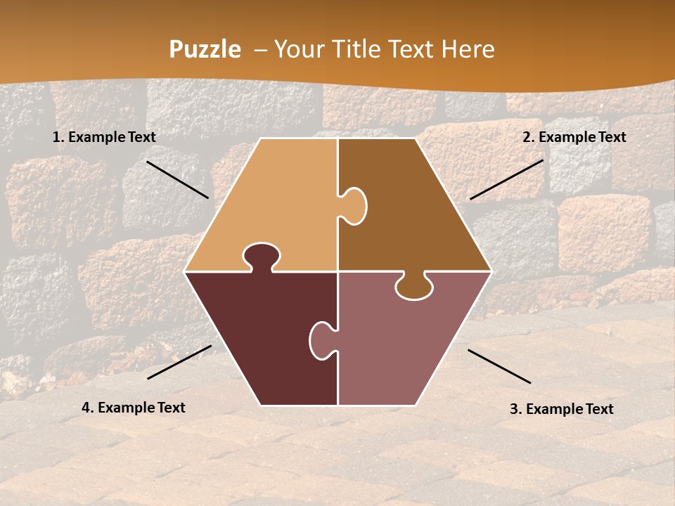 Retaining Wall And Patio, Copy Sapce, Vertical PowerPoint Template