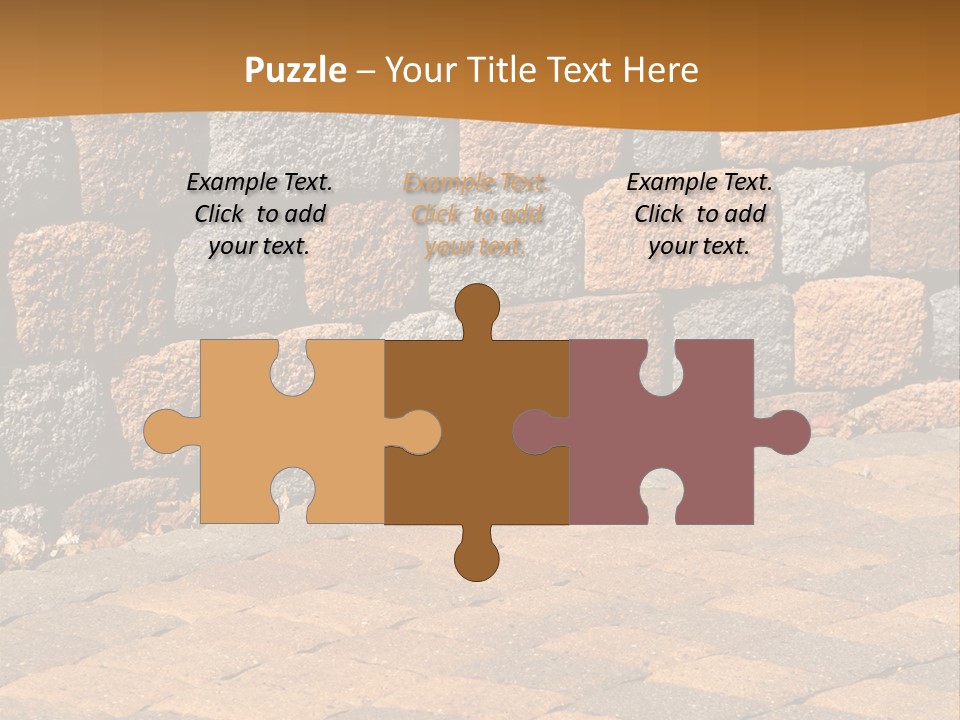 Retaining Wall And Patio, Copy Sapce, Vertical PowerPoint Template