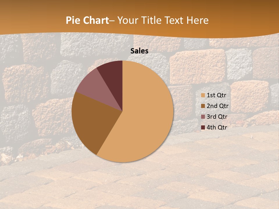 Retaining Wall And Patio, Copy Sapce, Vertical PowerPoint Template