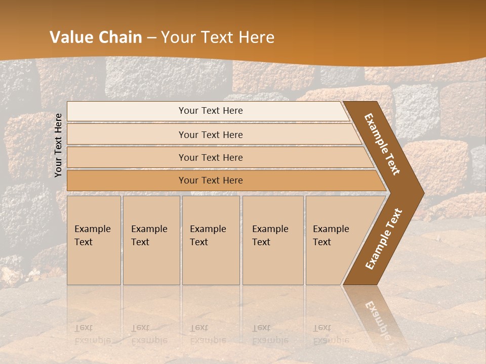 Retaining Wall And Patio, Copy Sapce, Vertical PowerPoint Template