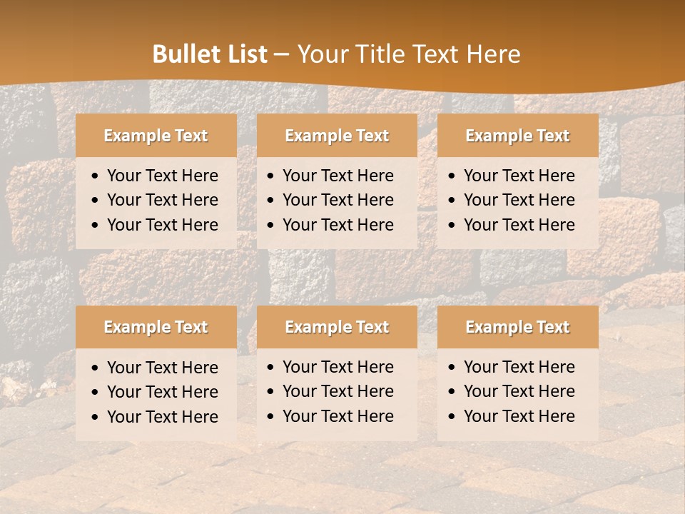 Retaining Wall And Patio, Copy Sapce, Vertical PowerPoint Template