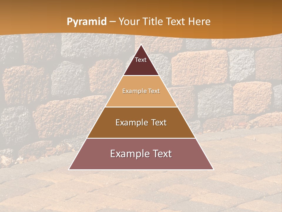 Retaining Wall And Patio, Copy Sapce, Vertical PowerPoint Template