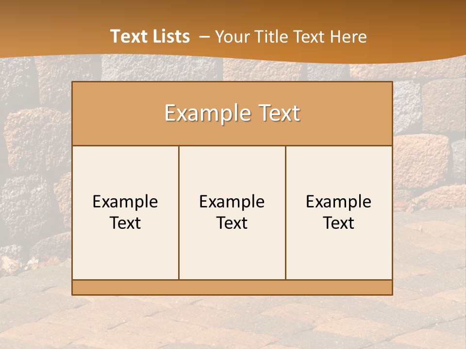 Retaining Wall And Patio, Copy Sapce, Vertical PowerPoint Template