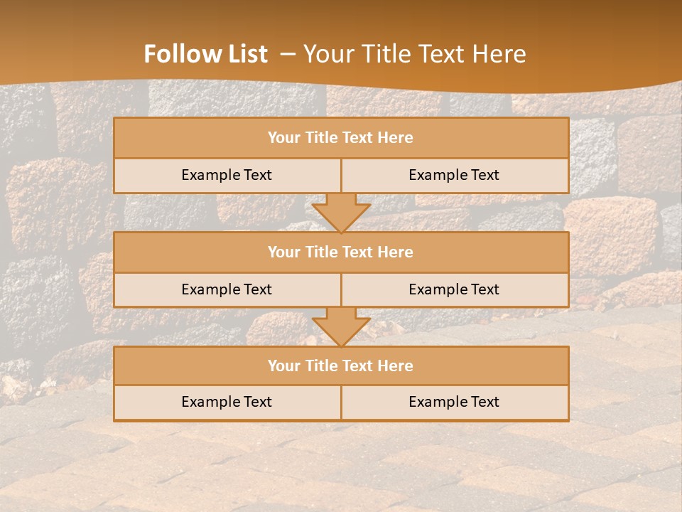 Retaining Wall And Patio, Copy Sapce, Vertical PowerPoint Template