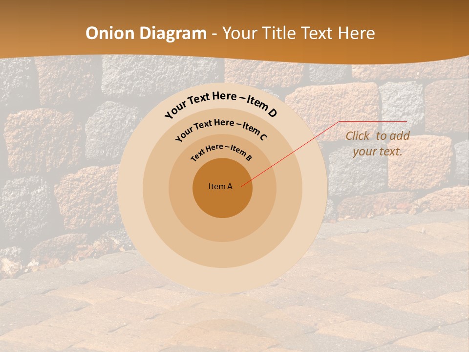Retaining Wall And Patio, Copy Sapce, Vertical PowerPoint Template