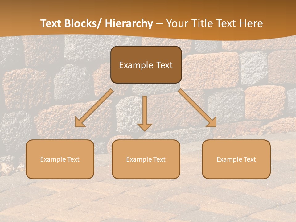Retaining Wall And Patio, Copy Sapce, Vertical PowerPoint Template