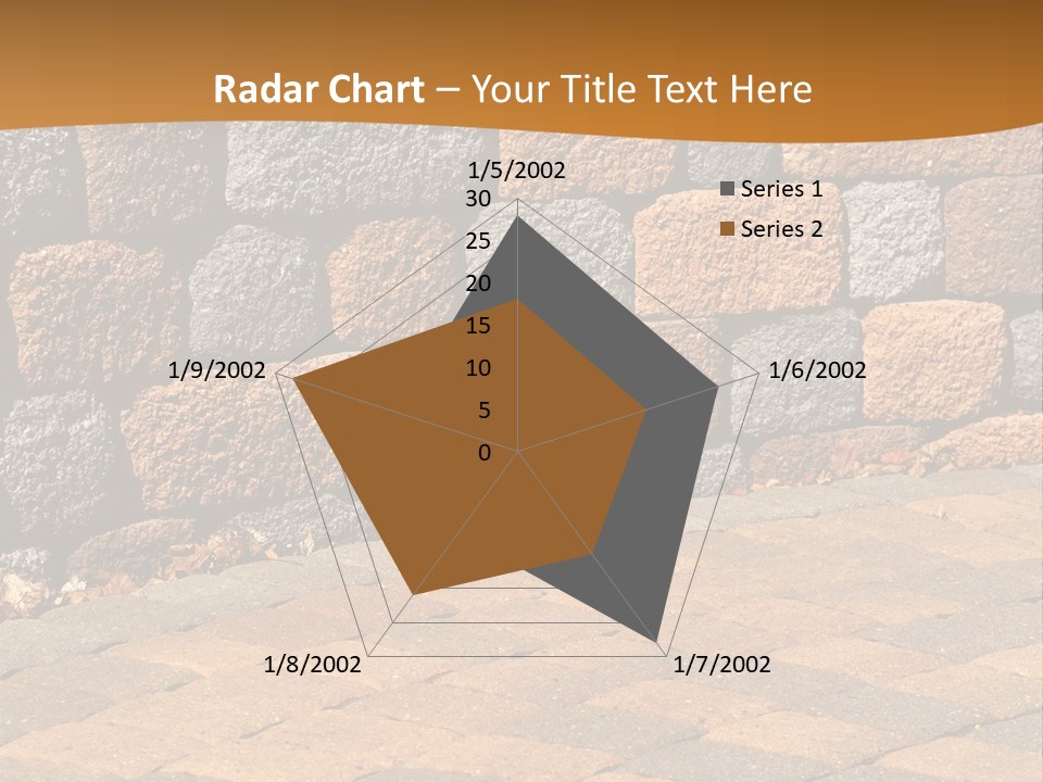 Retaining Wall And Patio, Copy Sapce, Vertical PowerPoint Template