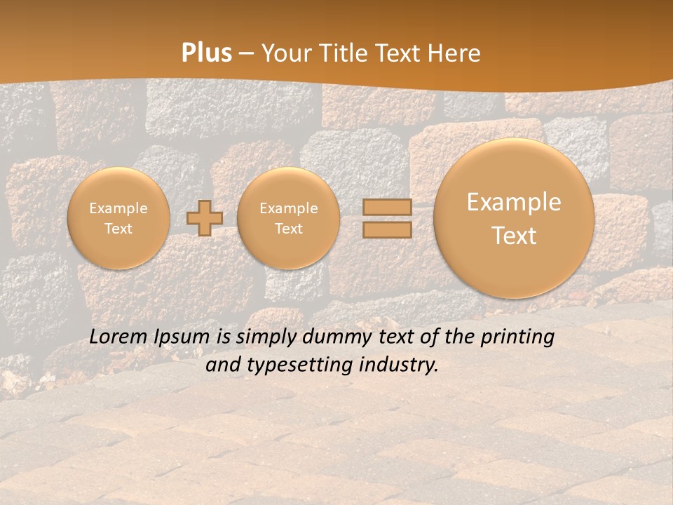 Retaining Wall And Patio, Copy Sapce, Vertical PowerPoint Template