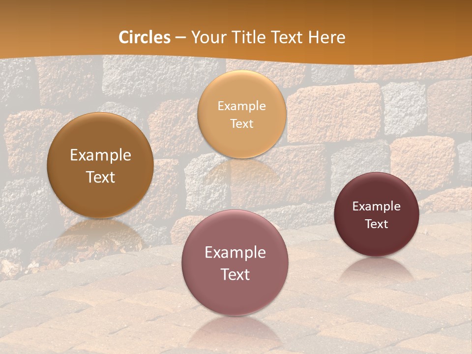 Retaining Wall And Patio, Copy Sapce, Vertical PowerPoint Template