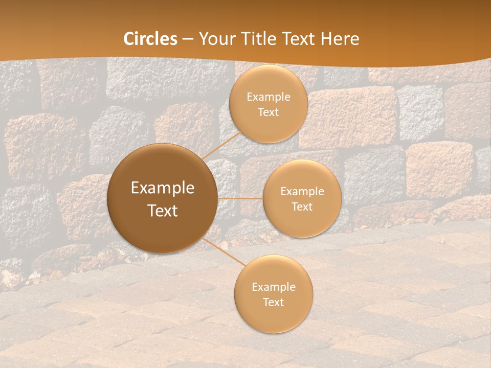 Retaining Wall And Patio, Copy Sapce, Vertical PowerPoint Template