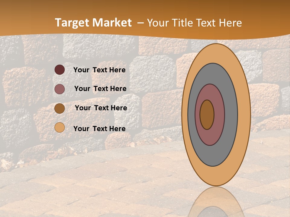 Retaining Wall And Patio, Copy Sapce, Vertical PowerPoint Template