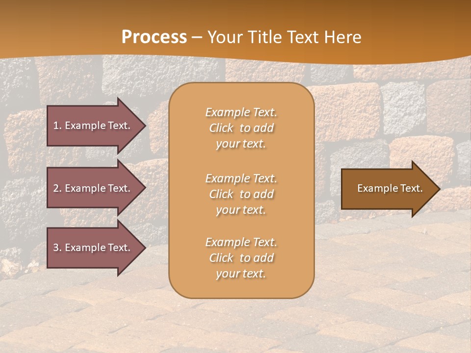 Retaining Wall And Patio, Copy Sapce, Vertical PowerPoint Template