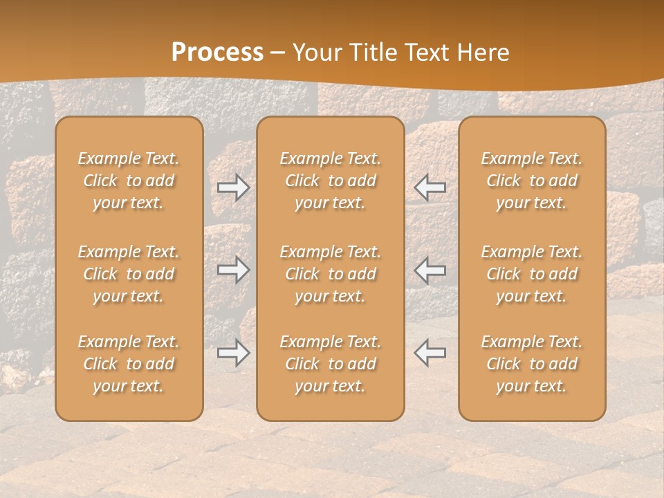 Retaining Wall And Patio, Copy Sapce, Vertical PowerPoint Template