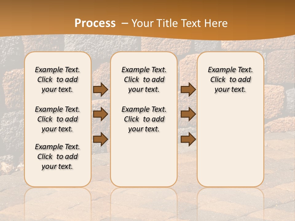 Retaining Wall And Patio, Copy Sapce, Vertical PowerPoint Template