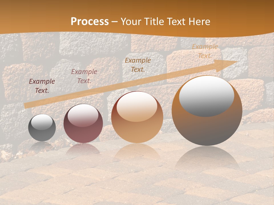 Retaining Wall And Patio, Copy Sapce, Vertical PowerPoint Template