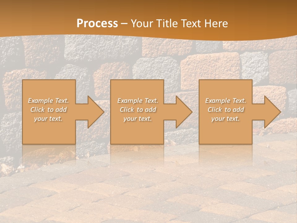 Retaining Wall And Patio, Copy Sapce, Vertical PowerPoint Template