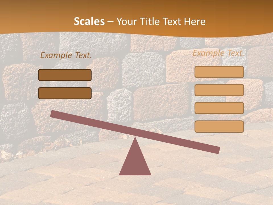Retaining Wall And Patio, Copy Sapce, Vertical PowerPoint Template