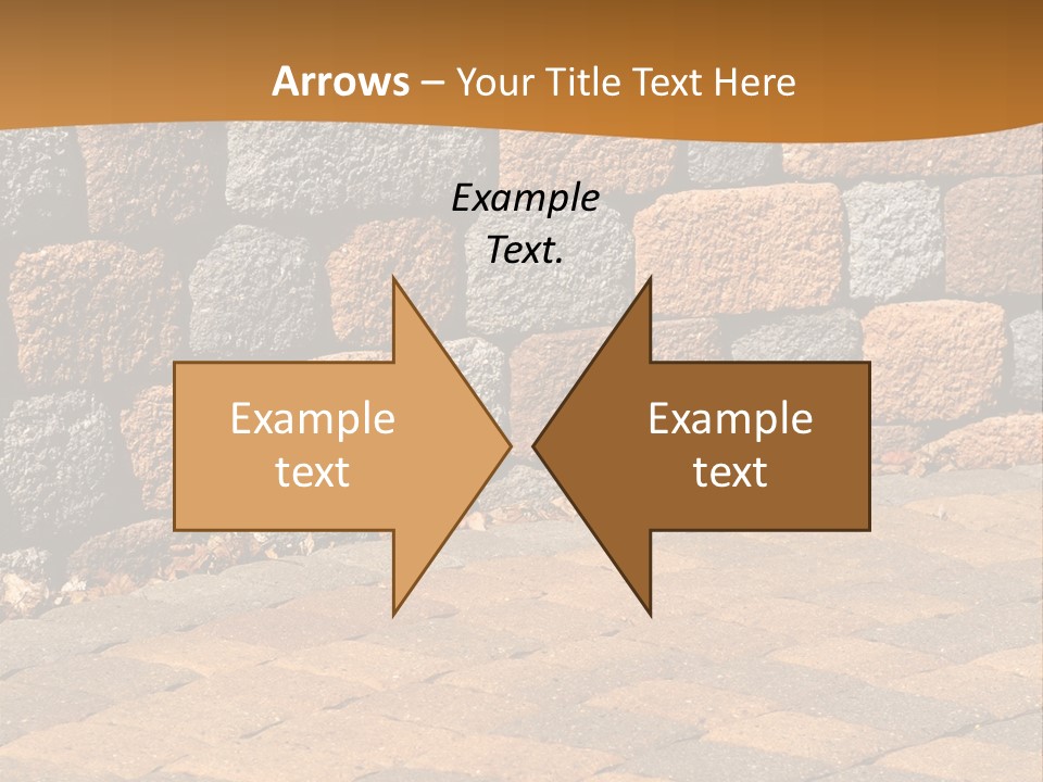 Retaining Wall And Patio, Copy Sapce, Vertical PowerPoint Template