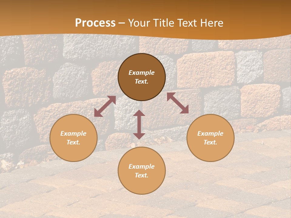 Retaining Wall And Patio, Copy Sapce, Vertical PowerPoint Template