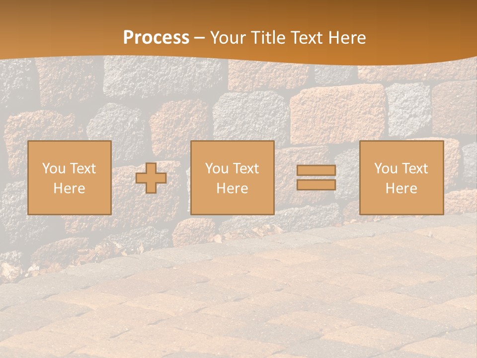 Retaining Wall And Patio, Copy Sapce, Vertical PowerPoint Template