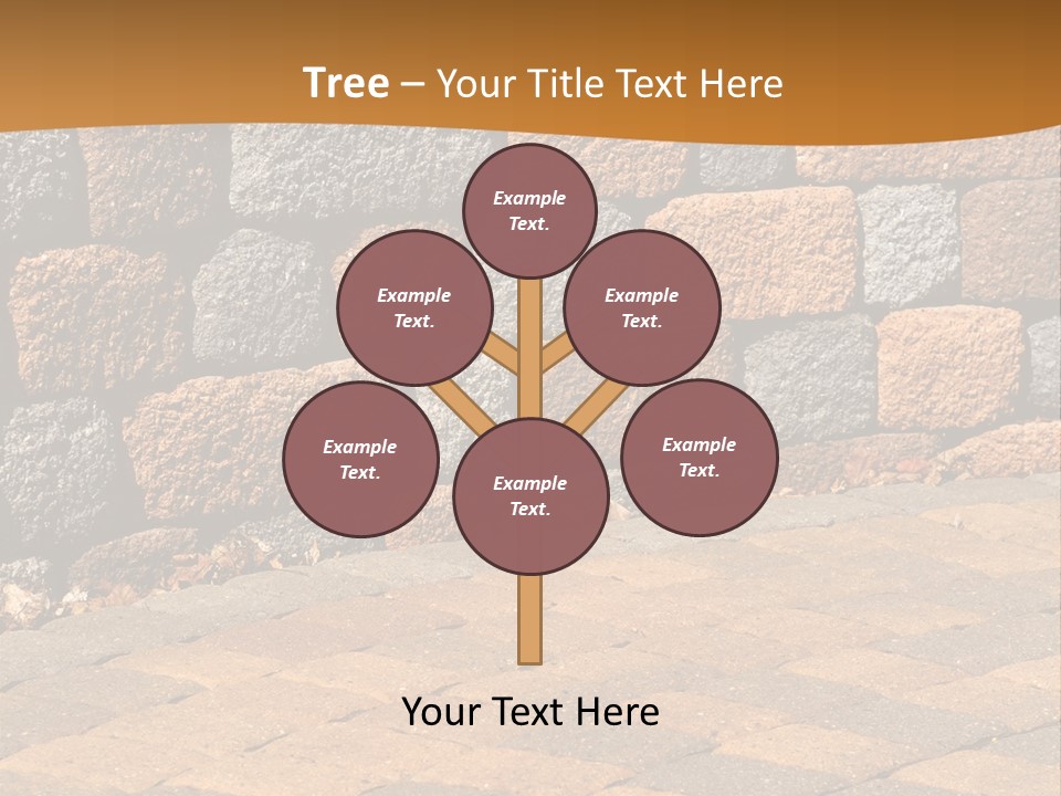 Retaining Wall And Patio, Copy Sapce, Vertical PowerPoint Template