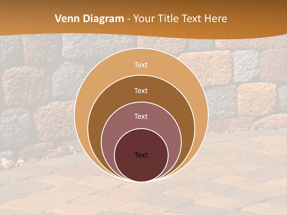 Retaining Wall And Patio, Copy Sapce, Vertical PowerPoint Template